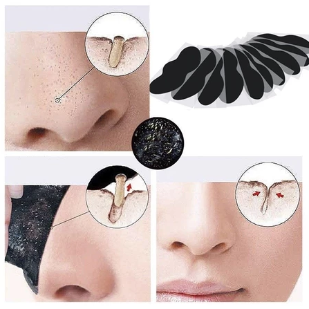 10 Tiras de Limpeza Profunda com Carvão Ativo