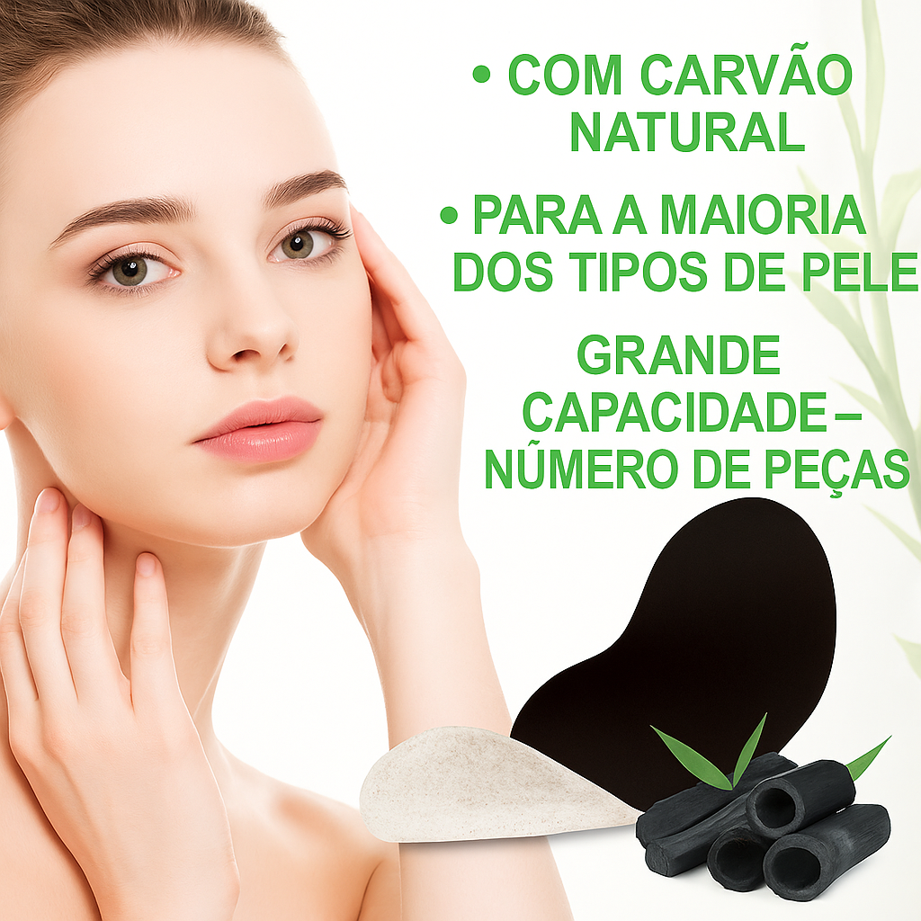 10 Tiras de Limpeza Profunda com Carvão Ativo